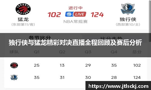 独行侠与猛龙精彩对决直播全程回顾及赛后分析