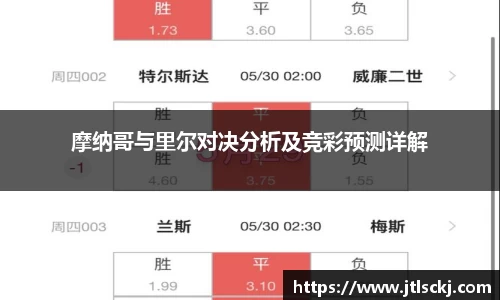 摩纳哥与里尔对决分析及竞彩预测详解